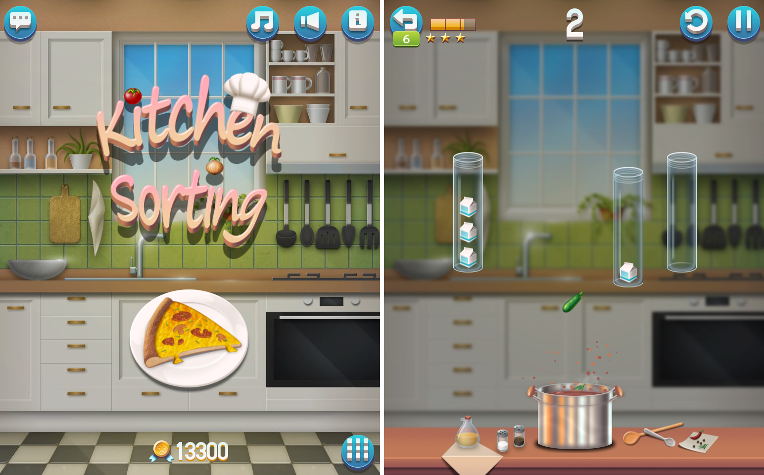 kitchen sorting screenshot