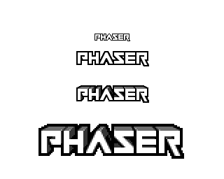 Phaser pixel art logo