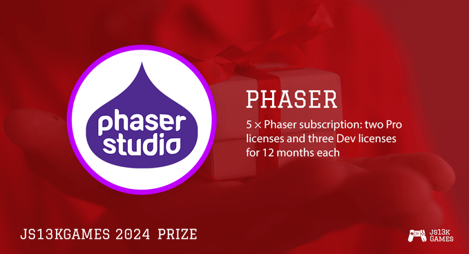 Phaser sponsors js13k